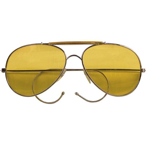 Aviator Air Force Style Sunglasses W Printed Case & Box
