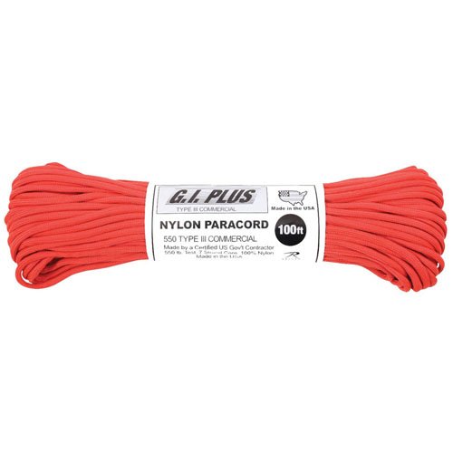Nylon Paracord Type III 550 LB 100 Feet
