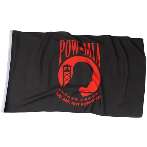 Red 3 Inch X 5 Inch POW-MIA Flag