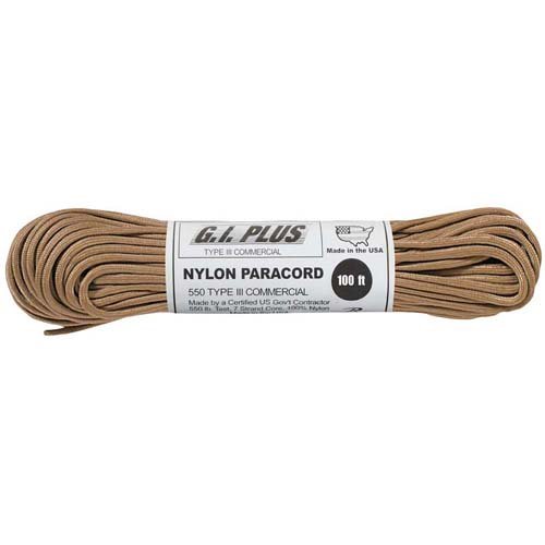 Nylon Paracord Type III 550 LB 100 Feet