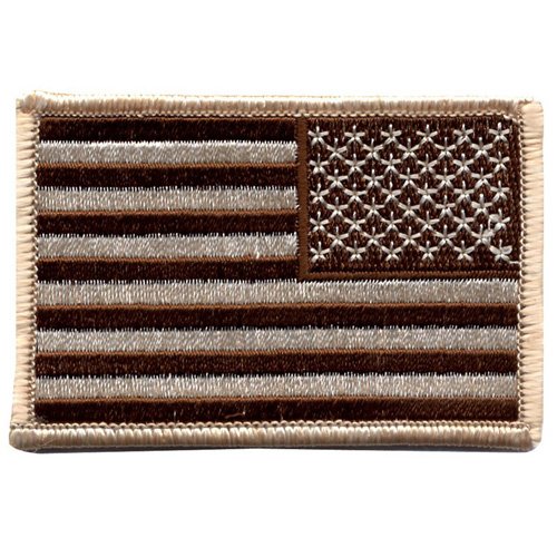Ultra Force Reversed Desert Tan Flag Patch
