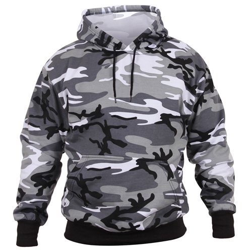 Camo Pullover Hooded Sweatshirt