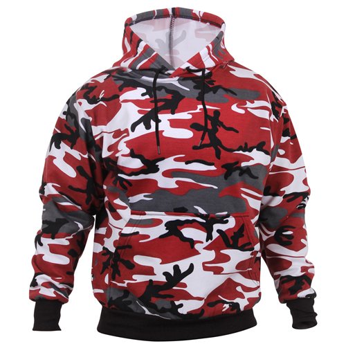 Camo Pullover Hooded Sweatshirt