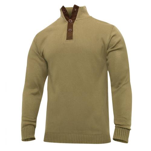  3-Button Sweater