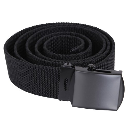 Nylon 54 Inches Black Web Belt