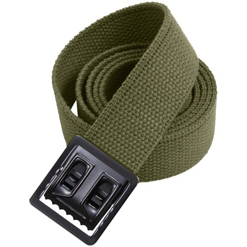Military Web Belts 44 Inches W Open Face Black Buckle