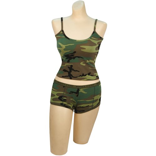 Woodland Camo Booty Camp Tank Top