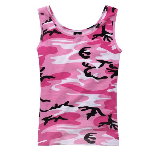 Womens Camo Stretch Tank Top