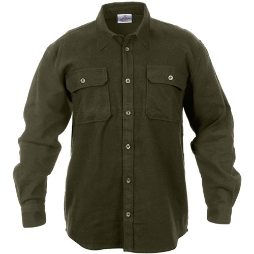 Ultra Force Mens Heavy Weight Solid Flannel Shirt