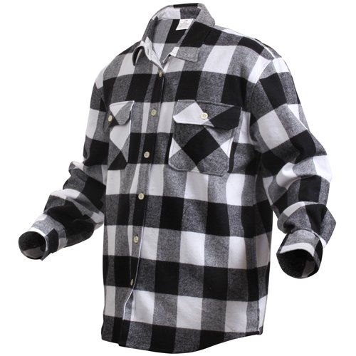 Extra Heavyweight Buffalo Plaid Flannel Cotton Shirt