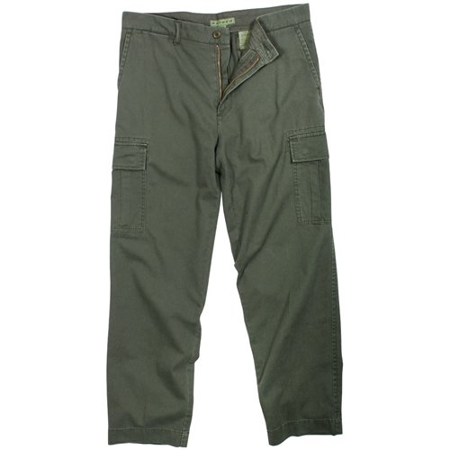 Mens Vintage 6-Pocket Flat Front Fatigue Pants