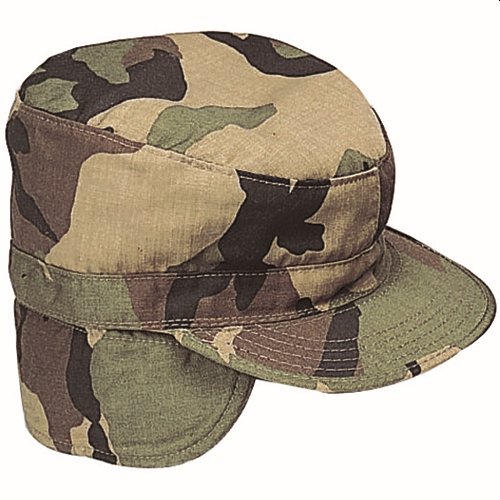 GI Type Combat with Earflap Cap