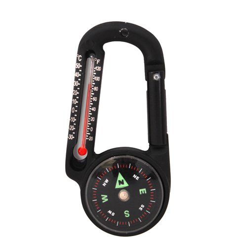 Carabiner Compass & Thermometer