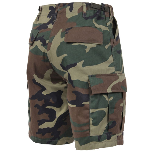 Mens Camo Poly/Cotton BDU Cargo Shorts