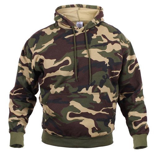 Camo Pullover Hooded Sweatshirt