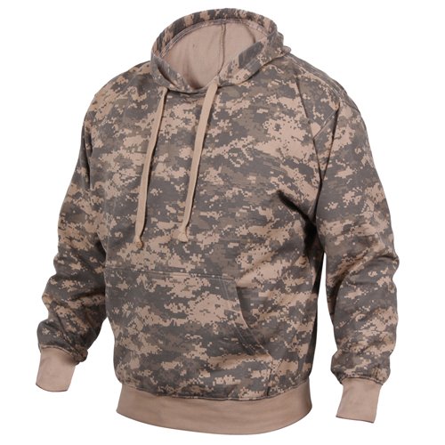 Camo Pullover Hooded Sweatshirt