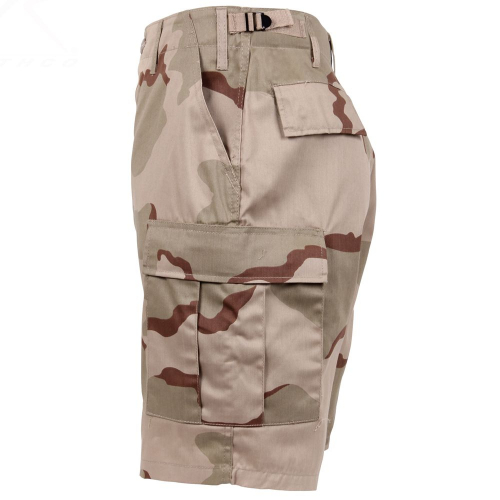 Mens Camo Poly/Cotton BDU Cargo Shorts
