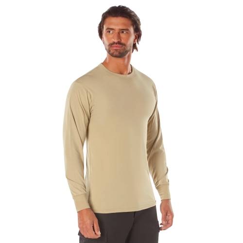 Mens Long Sleeve Solid T-Shirt