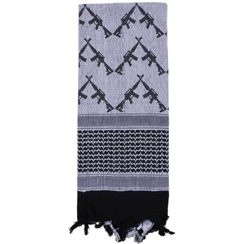 Tactical Desert Keffiyeh Scarf  Crossed Rifles