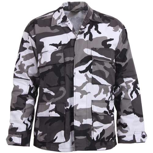 Mens Color Camo BDU Shirt
