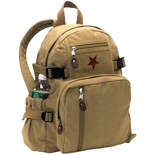 Vintage Canvas Mini Backpack