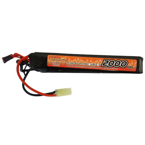 11.1V 2000mAh LiPO Airsoft Battery