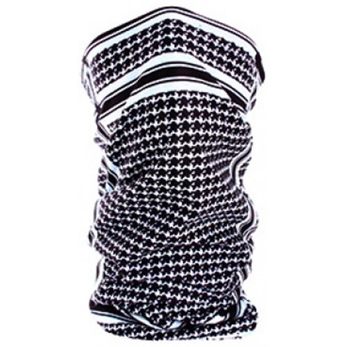 Houndstooth Black and White Reg Polyester and Motley Tube