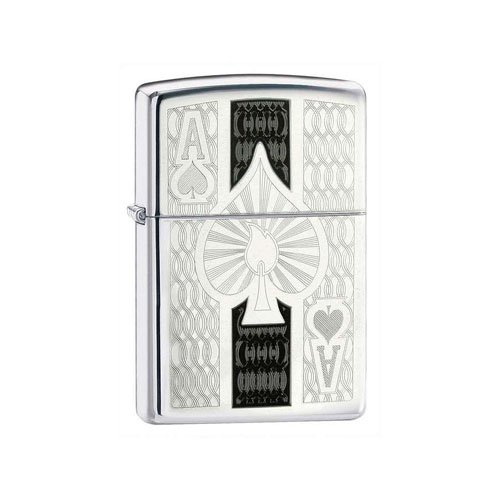 Zippo Ace High Polish Chrome Li8ghter