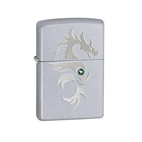 Zippo BL Dragon Satin Chrome Lighter