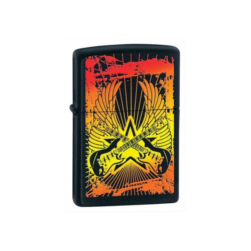 Zippo Guitar Black Matte Lighter