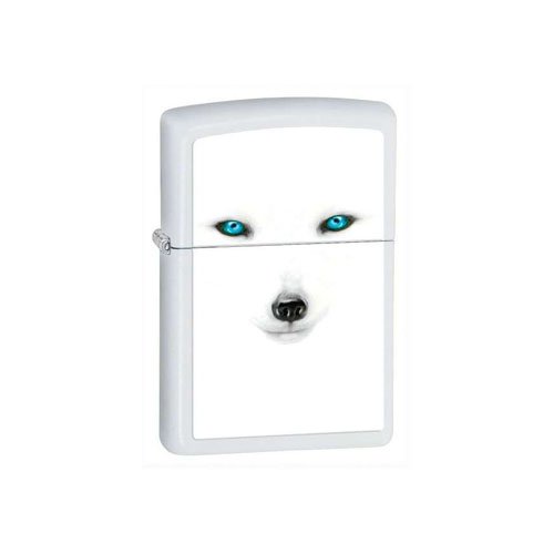 Zippo BS Artic Fox White Matte Lighter