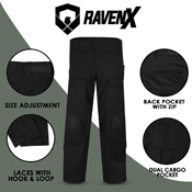 Raven X RipstopOps Tactical Knee Pad Pants