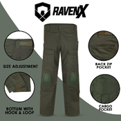 Raven X RipstopOps Tactical Knee Pad Pants