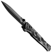 Benchmade 391BK Socp Tactical Blade Plain Edge Folding Knife - Black