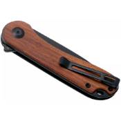 Unleash the Civivi Praxis Flipper Knife, showcasing a wooden handle, now at Gorillasurplus.com. Elevate your EDC with style and reliability in every cut.