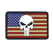 Condor Punisher Classic Flag Patches - Red/White/Blue