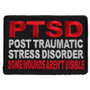 PTSD Patch for Vets Some Wounds are not Visible 3x2 Inch 