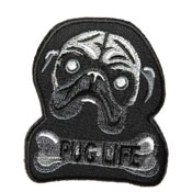 Pug Life Embroidered Patch