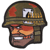 Soldier Cigar Ace of Spades Bullets and Helmet Embroidered Patch