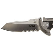 CRKT Graphite Klecker Lock Folding Knife