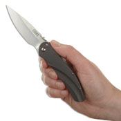 CRKT Argus Satin Plain Blade Folding Knife