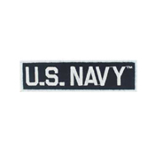 US Navy Tab Black/White Patch