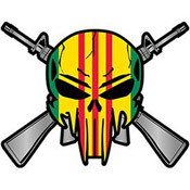 Eagle Emblem Viet Sniper Skull & Rifles Embroidered Patch