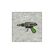 Fuzzy Dude Ray Gun Green Lime Right