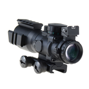 4x32 Prismatic Rifle Scope w/ Fiber Optic Sight