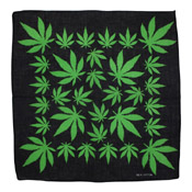 Marijuana Weed Leaf Bandana