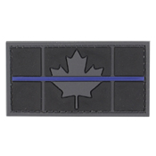 PVC Black Canada Flag Patch