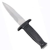 Gear Stock Boot Stainless Steel Knive W/ Nylon Web