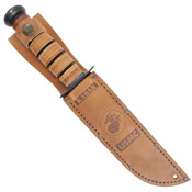 Ka-Bar Leather Handle Utility Knife w/ Sheath