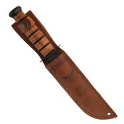 Ka-Bar Leather Handle Utility Knife w/ Sheath